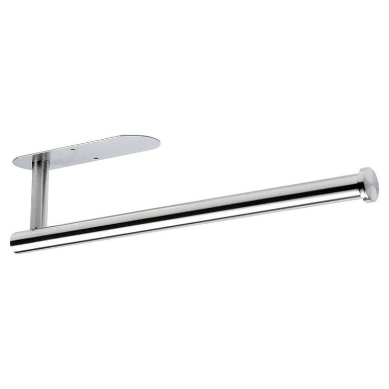 Vilde, wieszak na ręcznik papierowy, stalowy, srebrny