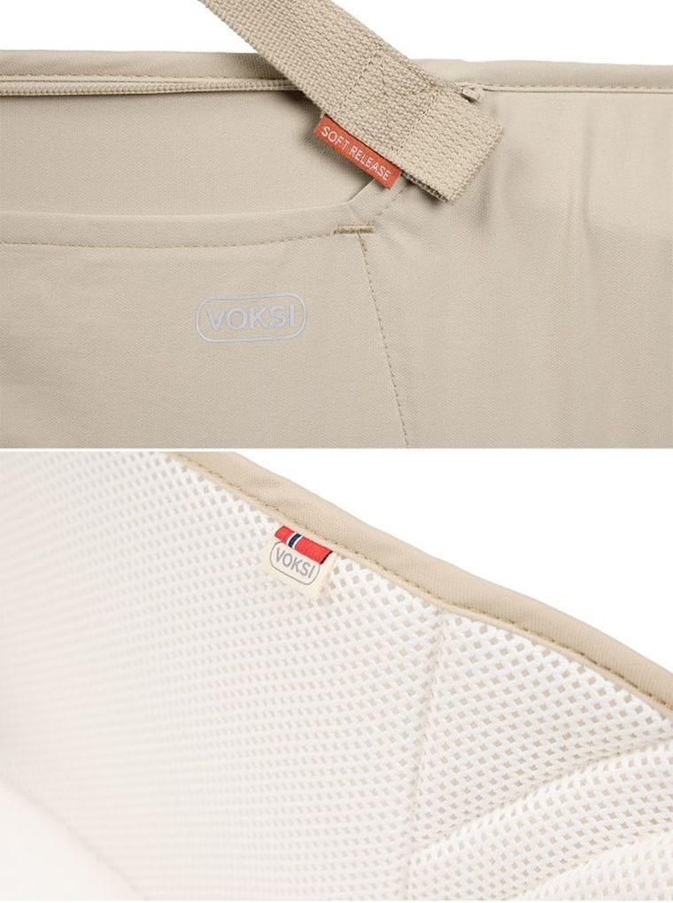 Voksi, Carry Me, wielofunkcyjna przenośna gondola z funkcją maty, zielona