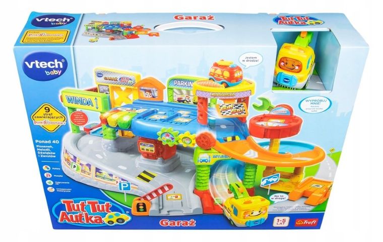 Vtech, Tut Tut Autka, Garaż, zestaw z pojazdem
