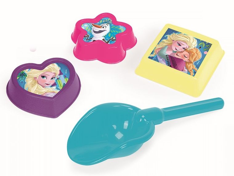 Wader, Disney, łopatka + 3 foremki do piasku