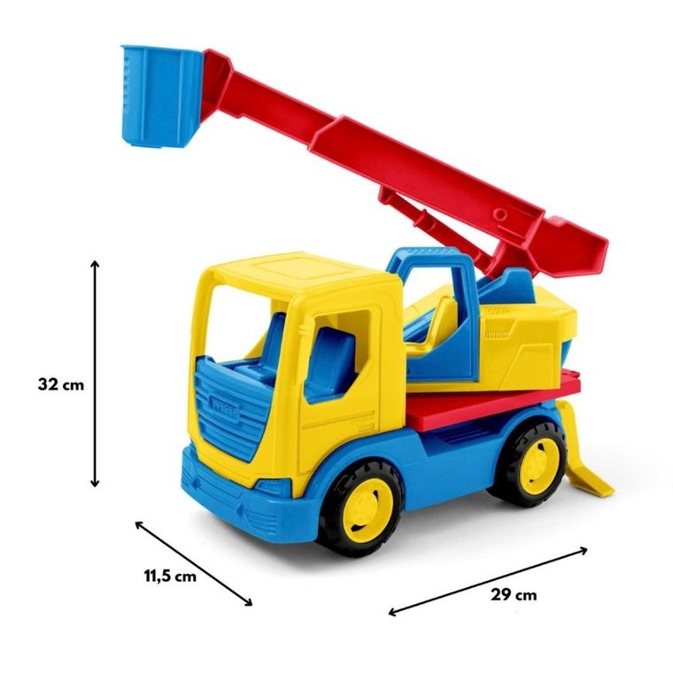 Wader, Tech Truck, podnośnik z wysięgnikiem, 29 cm