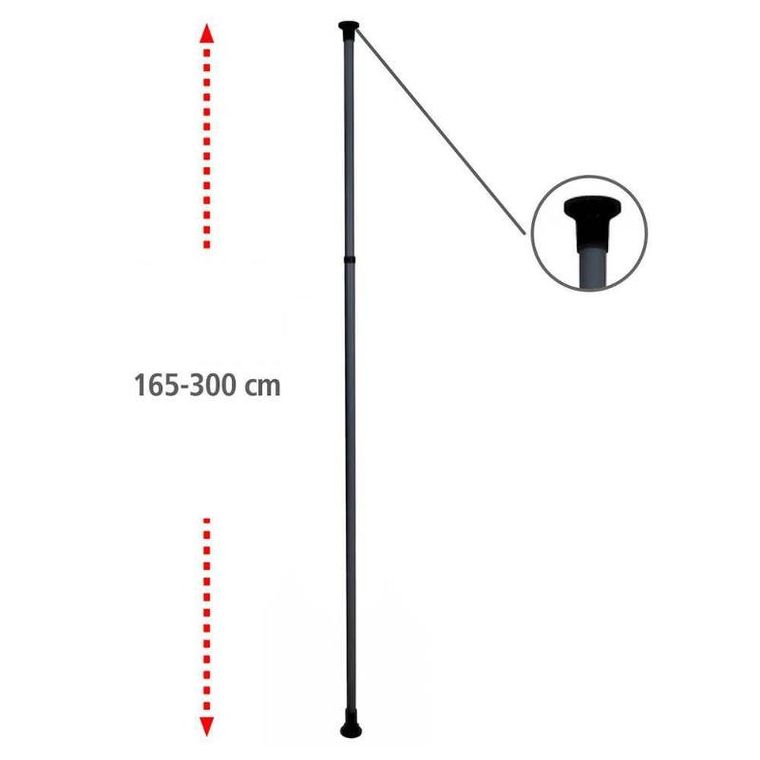 Wenko, drążek do garderoby, szyna do szafy Herkules, 165-300 cm