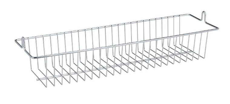 Wenko, półka z koszykami, montaż na drzwi, stal chromowana
