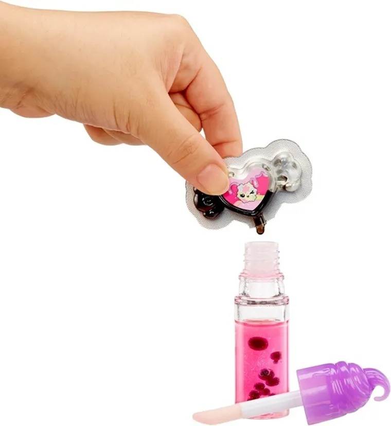 Yummilang, Lip Glos Sour Sweeties, laleczka + pachnący błyszczyk DIY do ust