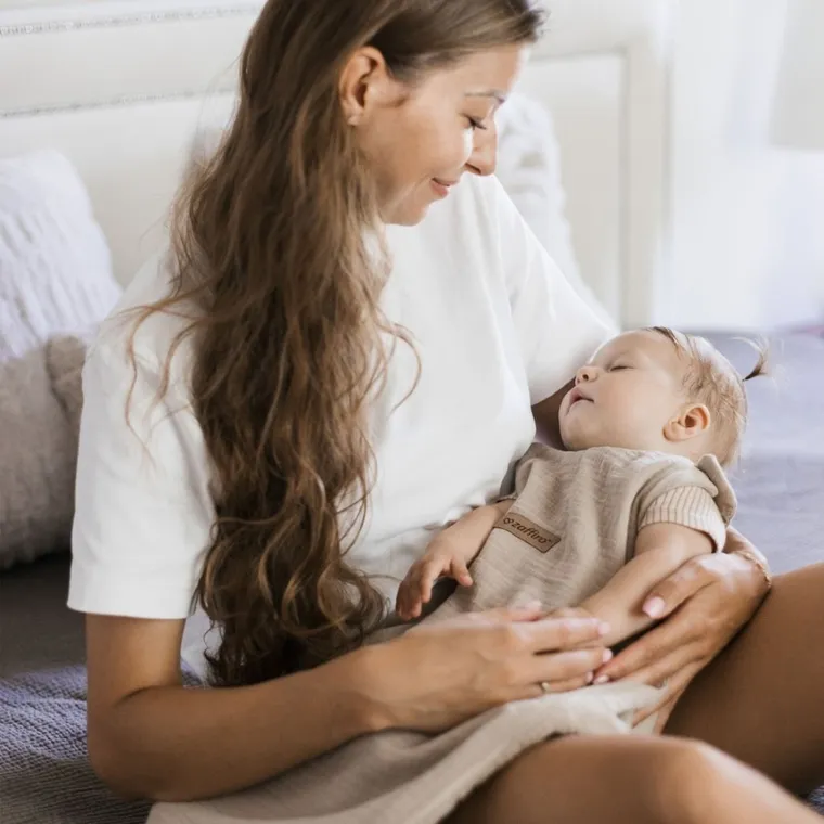 Zaffiro, Malaga, śpiworek do spania, muślinowy, TOG 1.5, beige, 6-12m