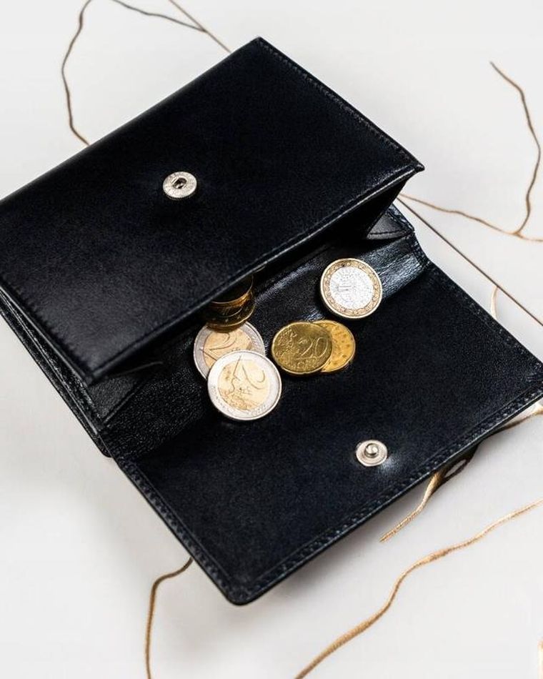 Zestaw: Portfel, Brelok, czarny, skórzany, RFID, Peterson