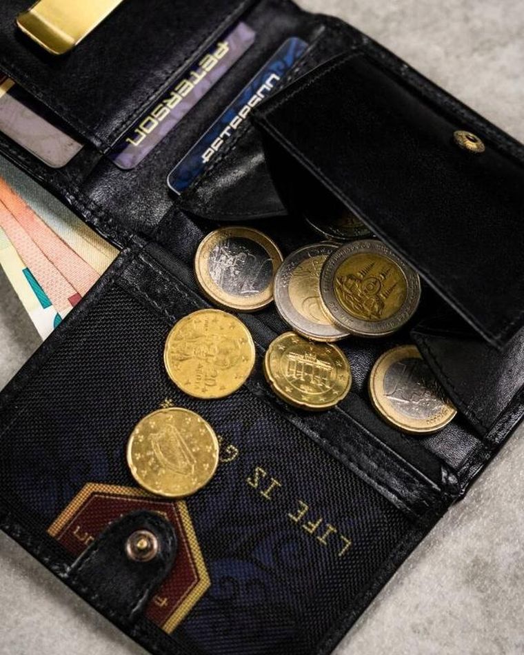 Zestaw: Portfel, Etui na karty, Brelok, czarny, skórzany, RFID, Peterson