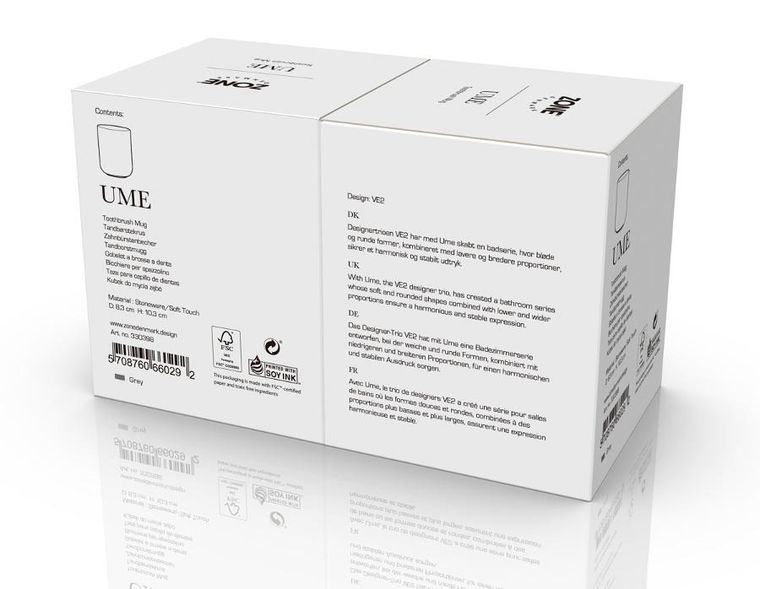 Zone Denmark, kubek na szczoteczki do zębów, Ume grey