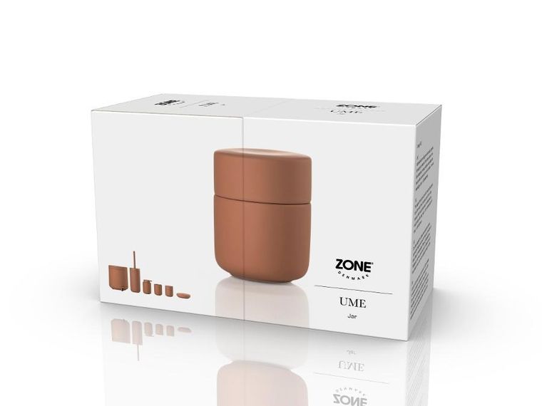 Zone Denmark, Ume, pojemnik z pokrywą, terracotta