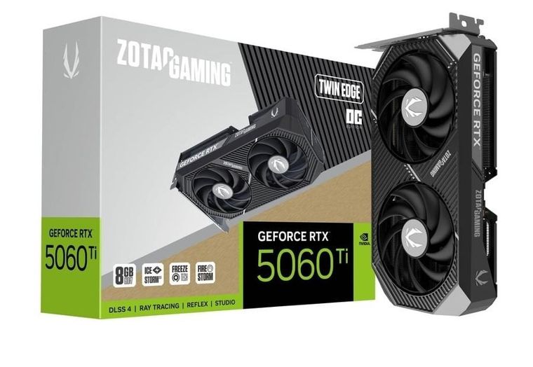 Zotac, karta graficzna, Geforce RTX 5060 Ti 8GB TWIN EDGE OC GDDR7 128bit 3DP/HDMI