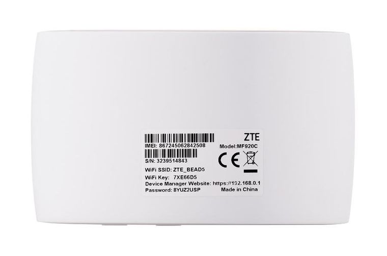 ZTE, router, MF920C