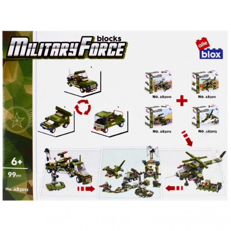 Alleblox, wojsko, klocki konstrukcyjne