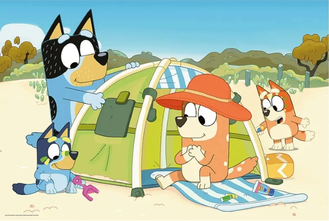 „Bluey” – postacie. Imiona bohaterów z bajki