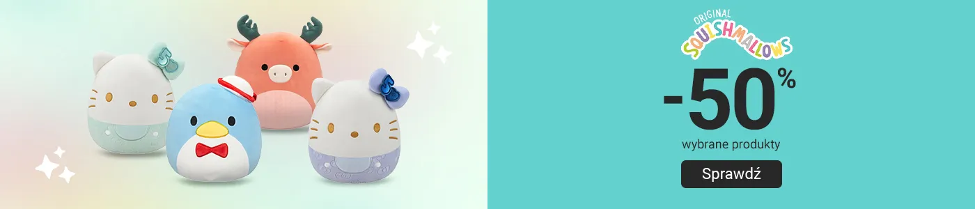 Squishmallows – Wybrane produkty 50% taniej