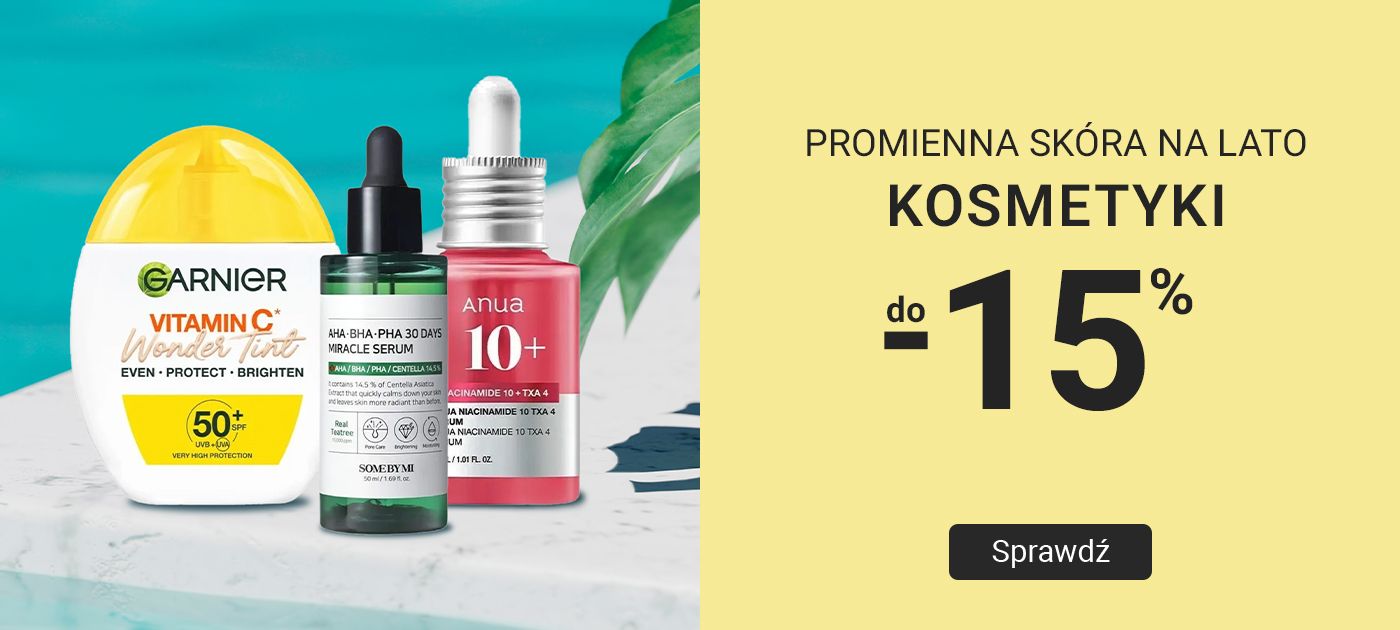 Promienna skóra na lato! Kosmetyki do -15%