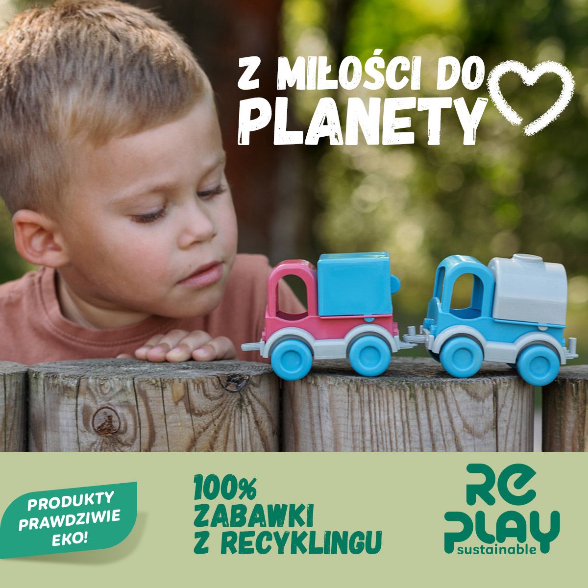 Nowa seria RePlay Sustainable – zabawki 100% z recyklingu od Wader-Woźniak! 