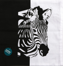 Altom Design, poszewka dekoracyjna 40-40 cm, dzikie zwierzęta, zebra