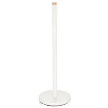 Altom Design, stojak na papier toaletowy, metalowy + bambus, 15-46,5 cm, biały