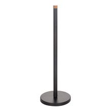 Altom Design, stojak na papier toaletowy, metalowy + bambus, 15-46,5 cm, czarny