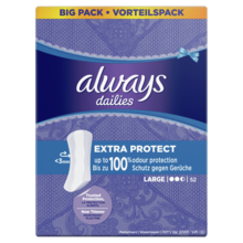 Always, Dailies, Extra Protect Large, wkładki higieniczne, 52 szt.