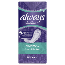 Always, Dailies, Normal Fresh & Protect Fresh, wkładki higieniczne, 30 szt.