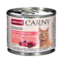 Animonda, Carny Senior, karma mokra dla kota, wołowina i serca indyka, 200 g