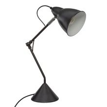 Atmosphera, lampa na biurko, Aude, metalowa, 62 cm, czarna