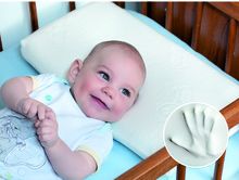 BabyMatex, Memo, poduszka z pianki termoplastycznej, biała, 48-26 cm