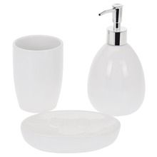 Bathroom Solutions, dozownik do mydła, kubek, biały