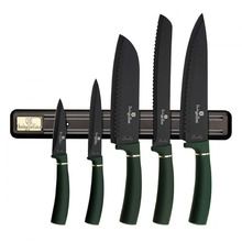Berlinger Haus, zestaw 5 noży kuchennych z listwą, Emerald