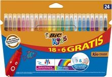 Bic Kids, Couleur, flamastry, 18 kolorów + 6 kolorów gratis