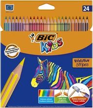 BIC, Kids Eco Evolution Stripes, kredki ołówkowe, 24 szt.