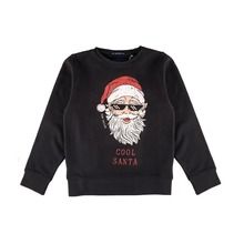 Bluza chłopięca, czarna, Cool Santa, Tom Tailor