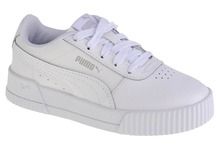 Buty sportowe dziewczęce, białe, Puma Carina L PS