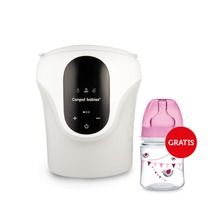 Canpol babies, elektryczny podgrzewacz 3w1 z funkcją rozmrażania pokarmu + antykolkowa butelka Easy Start, różowy