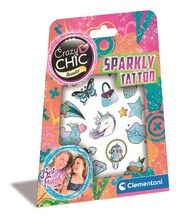 Clementoni, Crazy Chic, zestaw błyszczących tatuaży