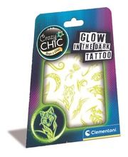 Clementoni, Crazy Chic, zestaw tatuaży świecących w ciemności