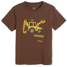 Cool Club, T-shirt chłopięcy, brązowy