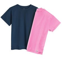 Cool Club, T-shirt dziewczęcy, różowy, granatowy, zestaw, 2 szt.