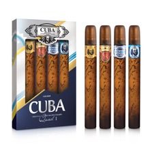 Cuba Original, Cuba Quad For Men, zestaw, Gold, woda toaletowa + Royal, woda toaletowa + Winner, woda toaletowa + Shadow, woda toaletowa, 4-35 ml