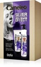 Delia Cosmetics, zestaw prezentowy, Cameleo silver anti-yellow effect, szampon, 250 ml + odżywka, 200 ml