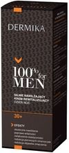 Dermika, 100% for Men, krem 30+ nawilżający na dzień i noc, 50 ml