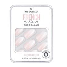 Essence, French Manicure Click & Go Nails, sztuczne paznokcie, 02 Babyboomer Style, 12 szt.