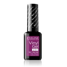 Eveline, Vinyl Gel, zestaw 2w1, winylowy lakier do paznokci + top coat, nr 207, 12 ml