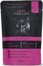Fitmin, Cat For Life, Kitten, saszetka dla kotów, kurczak, 85g