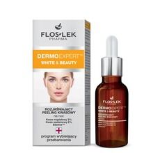 Floslek, Pharma Dermo Expert, White & Beauty, peeling kwasowy na noc, rozjaśniający, 30 ml