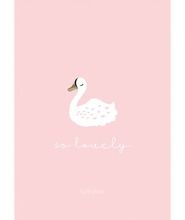 Funkybox, Swan, plakat dziecięcy, różowy, 30-42 cm