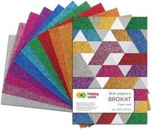 Happy Color, Brokat, blok A4, 10 kartek, 150g
