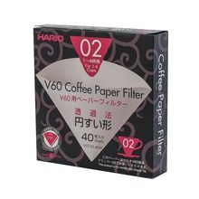 Hario, filtry papierowe do dripa V60-02, 40 szt.