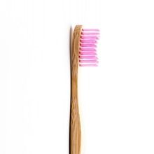 Humble, Brush Soft, ekologiczna szczoteczka do zębów z bambusa, z różowym włosiem, miękka